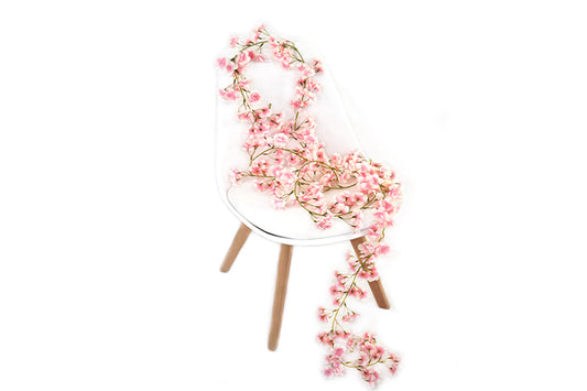 Kunstige Blomster Rank Japansk Kirsebær Lyserød