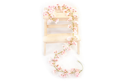 Kunstige Blomster Rank Japansk Kirsebær Lyserød