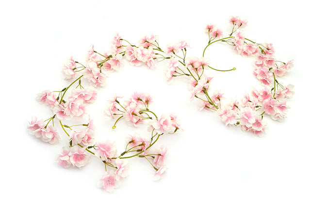 Kunstige Blomster Rank Japansk Kirsebær Lyserød