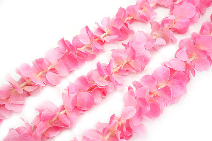 Kunstig Blomster Rank Hortensia Pink Lyserød 200cm