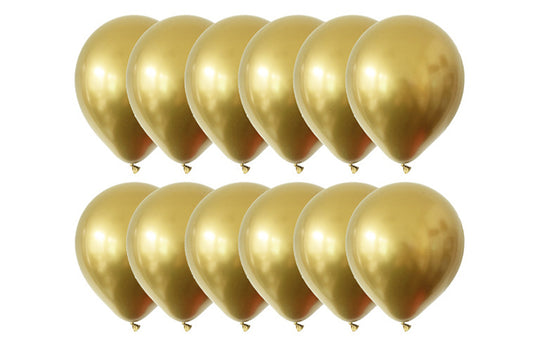 Ballon Guld 12 stk. - Pak