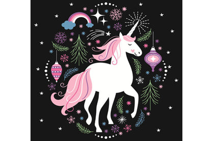5D Diamant Maleri Fulddækkende 30cmx30cm Unicorn
