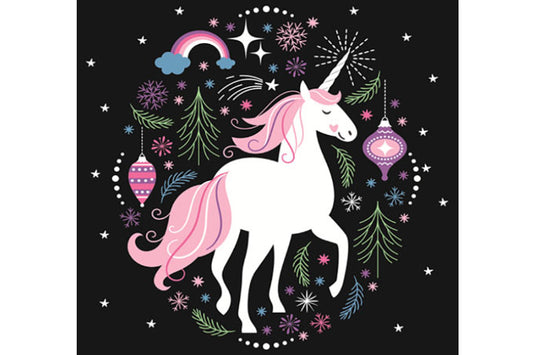 5D Diamant Maleri Fulddækkende 30cmx30cm Unicorn