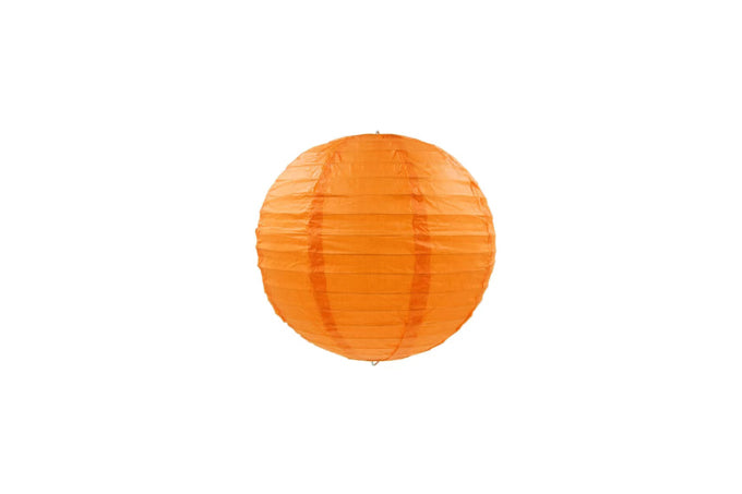 Rund Rispapir Lanterne Orange