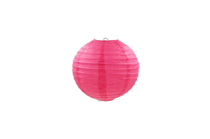 Rund Rispapir Lanterne Pink