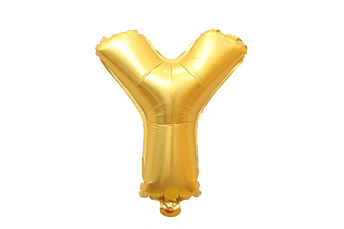 Guld Alu Folie Ballon | Y