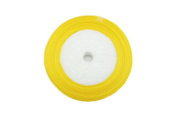 Satinbånd Gul 13mm
