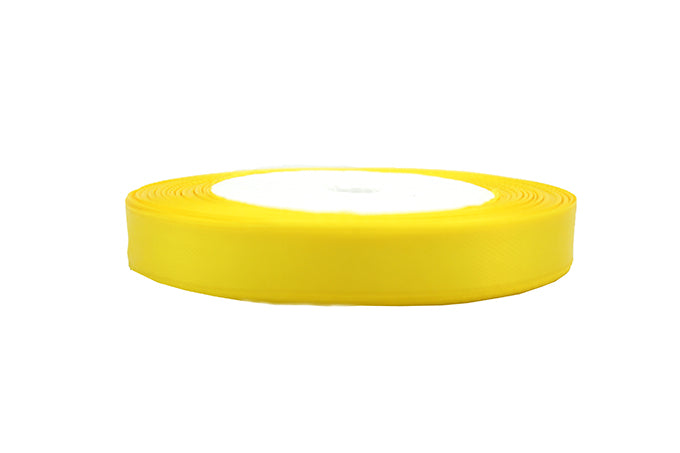 Satinbånd Gul 13mm