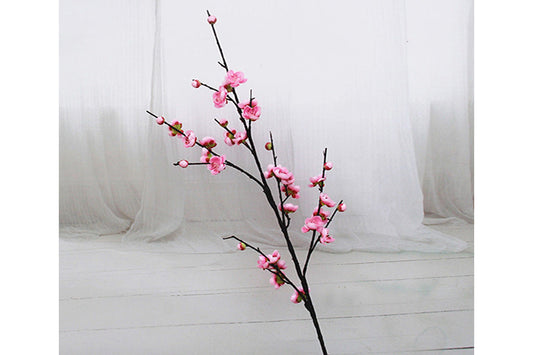Kunstige Blomster Blomme Lyserød