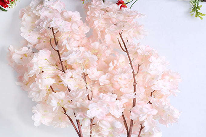 Kunstige Blomster Kirsebær Lyserød