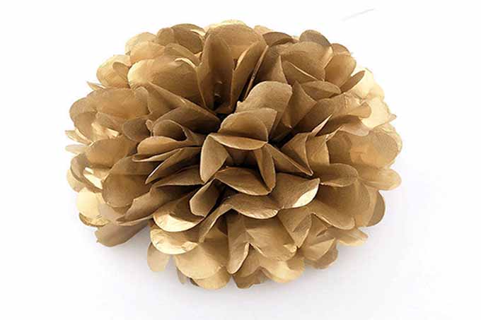 Guld & Sølv Papir Blomster Decration