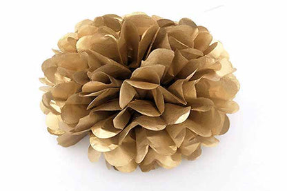 Guld & Sølv Papir Blomster Decration