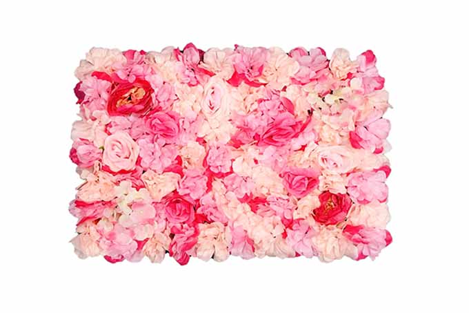Kunstige Blomstervæg Pink  M/Rose