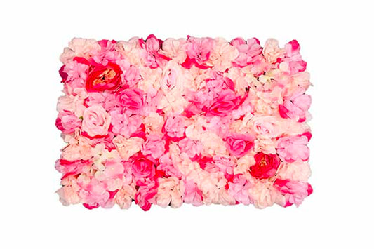 Kunstige Blomstervæg Pink  M/Rose