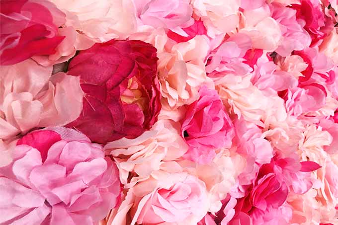 Kunstige Blomstervæg Pink  M/Rose
