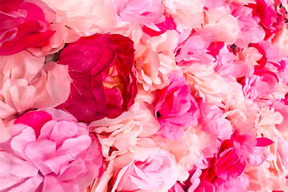 Kunstige Blomstervæg Pink  M/Rose