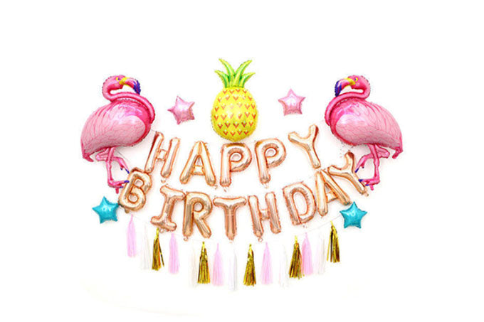 Flamingo Alu Folie Ballon