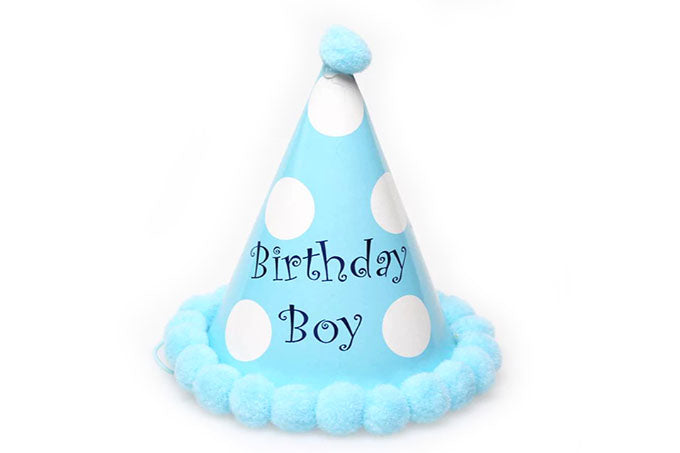 Fødselsdag Hat Birthdag Boy Blå