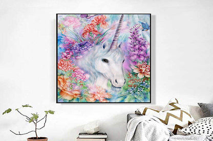 5D Diamant Maleri Fulddækkende 30cmx30cm Unicorn