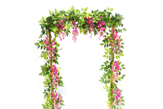 Blåregn Blomster Guirlande Bryllup Lyserød-KB1008