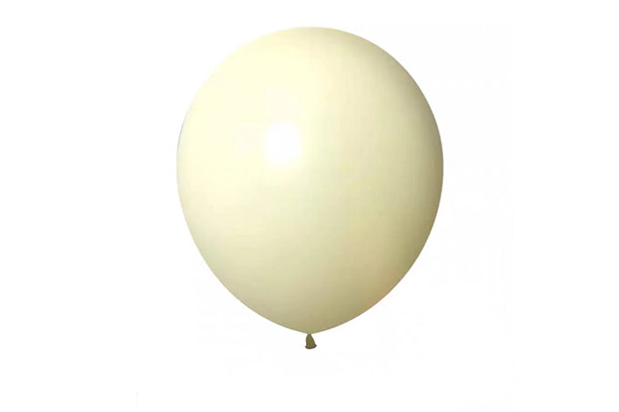 Ballon Macaron Farve Gul 12 Stk.- Pak