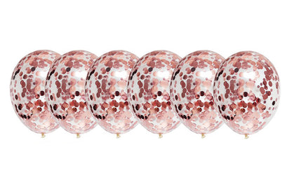BallonerM/Rosaguld Glemmer 6stk-Pak