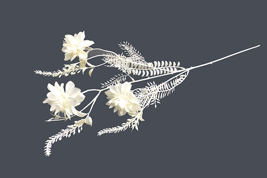Kunstige Blomster Creme Hvid