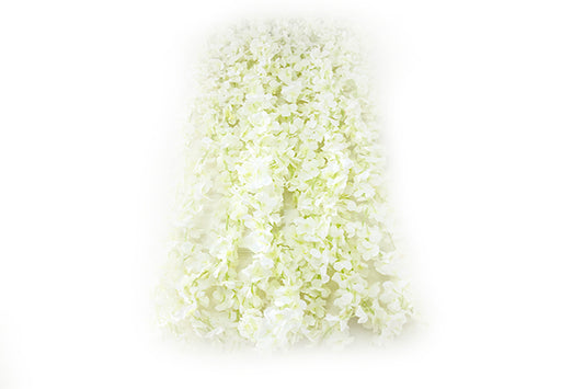 Kunstige Blomster Rank Hydrangena Creme Hvid