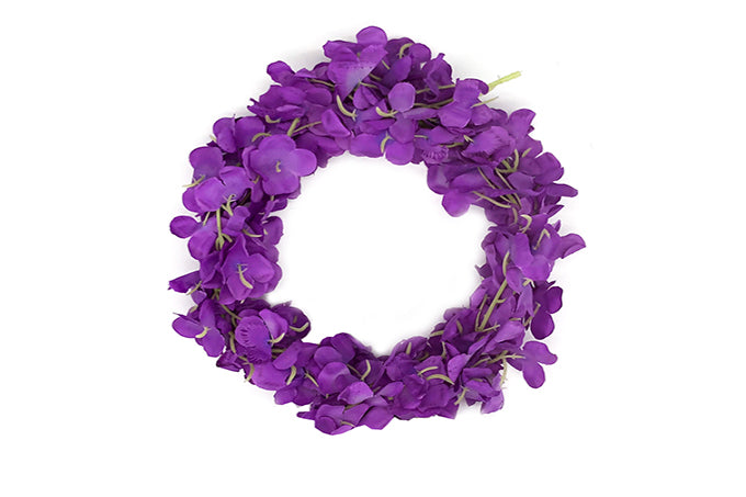 Kunstige Blomster Rank Hydrangena Lilla