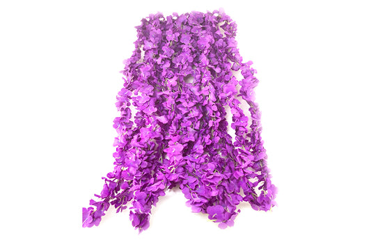 Kunstige Blomster Rank Hydrangena Lilla