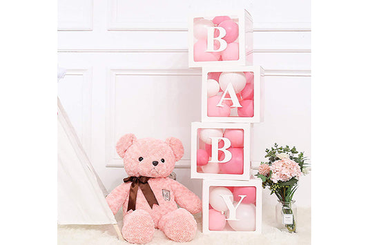 Baby Gaveæsker 4 stk. M / BABY Klistermærker