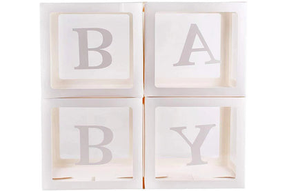 Baby Gaveæsker 4 stk. M / BABY Klistermærker
