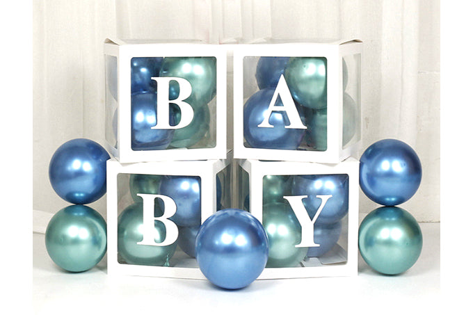 Baby Gaveæsker 4 stk. M / BABY Klistermærker