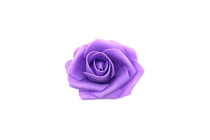 Kunstige Blomster 7cm Rose kroner Lilla 20 stk.