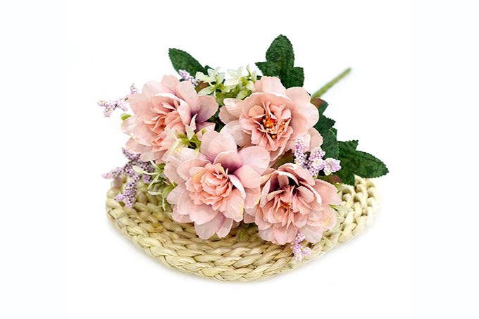 Kunstige Blomster Buket Freesia Lyserød