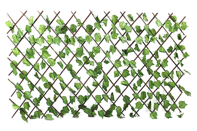 Espalier med kunstig plante