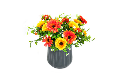 Kunstige Blomster Buket Krysantemum Guld/Orange