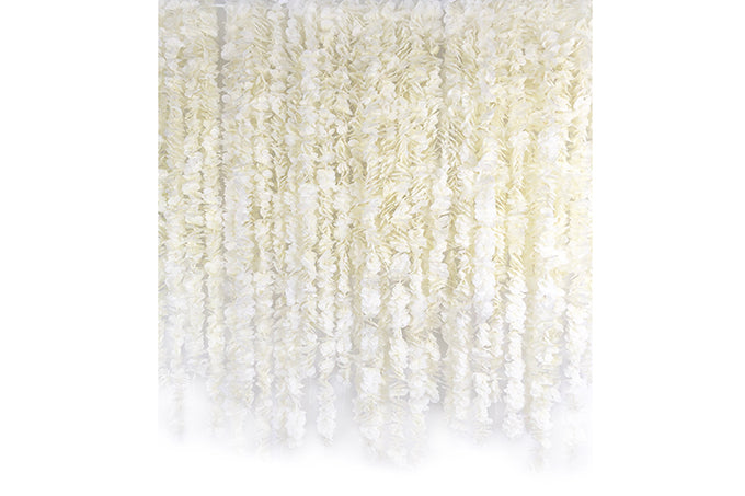 Kunstig Blomster Rank Hortensia Creme Hvid 200cm