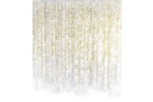 Kunstig Blomster Rank Hortensia Creme Hvid 200cm