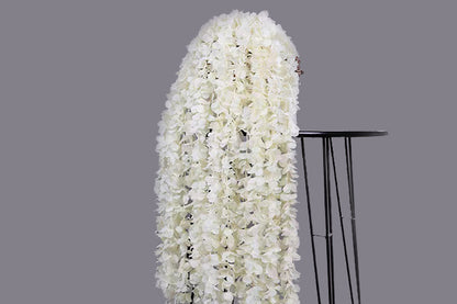 Kunstig Blomster Rank Hortensia Creme Hvid 200cm