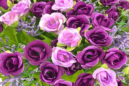 Kunstige Små Rose buket Lilla