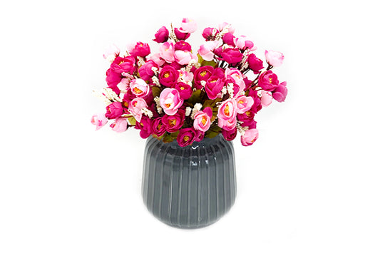 Kunstig Kamelia Rose Buket Pink