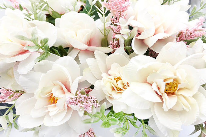 Kunstige Blomster Buket Freesia Hvid