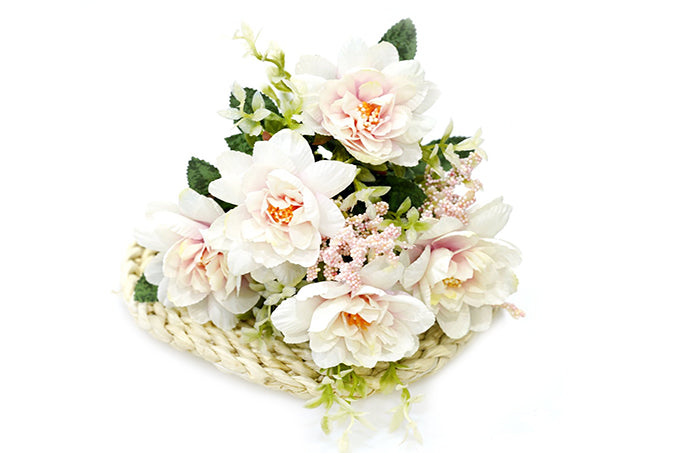 Kunstige Blomster Buket Freesia Hvid