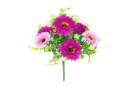 Kunstige Blomster Buket Krysantemum Lyse Lilla/Lilla