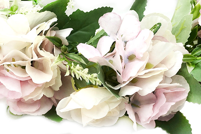 Kunstig Blomster Krans Lyserød