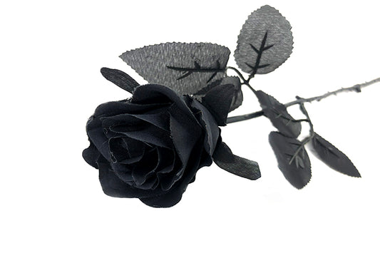 Kunstig Rose Sort / Sort Blad