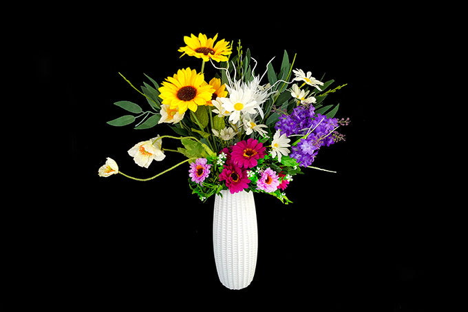 Kunstige Blomster Buket Farverig
