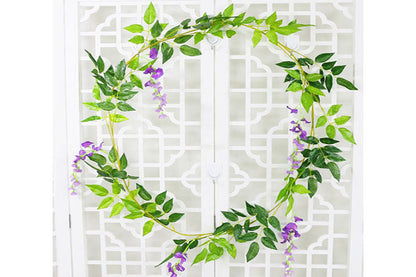 Blåregn Blomster Guirlande Bryllup Lilla-KB1010