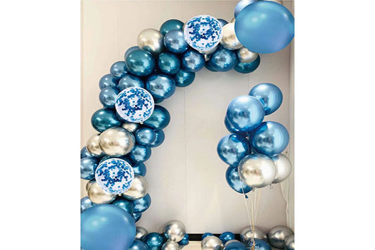 Ballonbue Krom Guirlande Blå 43stk.- Pak